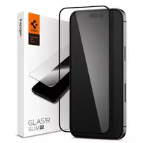Spigen Glass FC – Apsauginis stiklas skirtas iPhone 14 Pro Max (Juodas Frame)
