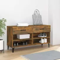 Spintelė batams, dūminio ąžuolo, 102x35x55cm, apdirbta mediena