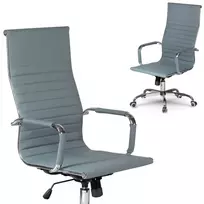 Sofotel Pilka biuro kėdė, modernaus dizaino, ergonomiška pasukama kėdė, reguliuojamo aukščio, patogus sėdėjimas
