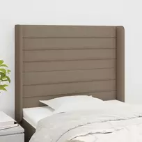 Galvūgalis su auselėmis, taupe, 83x16x118/128cm, audinys