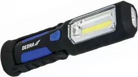 Dedra Akumuliatorinis proektorius 3W COB LED 1W LED ikroviklis USB 230V ir 12V