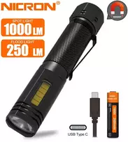 žibintuvėlis su stipria balta šviesa 1000 lm ir stipriu magnetu, NICRON [49NWL81]