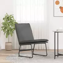 Fotelis Poilsio kėdė, tamsiai pilkos spalvos, 52x75x76cm, audinys