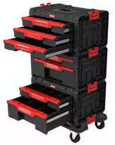 Q-Brick Įrankių dėžių komplektas Qbrick PRO WORKSHOP SET 1 2.0
