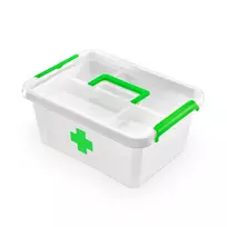 ORPLAST Apteczka antibakterinis pirmosios pagalbos buteliukas su rankena, 12,5 cm, įdėklas, 40x30