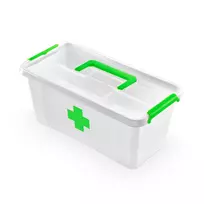 ORPLAST Apteczka Antibakterinis pirmosios pagalbos 8,0 rankena + įdėklas 40x20