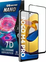 „Crong 7D Nano Flexible Glass“ – pilnai dengianti hibridinė ekrano apsauga 9H POCO M4 Pro 5G