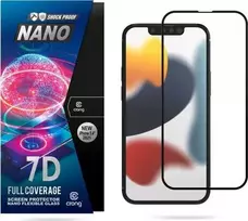 Crong 7D Nano lankstus stiklas – visiškai dengiantis hibridinis ekrano apsauginis stiklas 9H Apple iPhone 5.4 Apple iPhone 13 mini