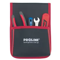 Įrankių dėtuvė ant diržo Proline su 1 kišene Juoda/Raudona