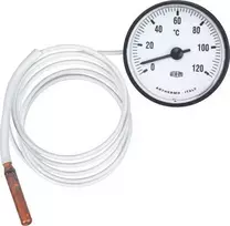 Domer termometras su kapiliariniu baltu ciferblatu 63mm (5720)