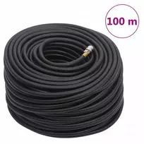 Hibridinė oro žarna, juodos spalvos, 0,6", 100m, guma ir PVC