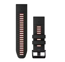 Garmin QuickFit 26 Laikrodžio dirželis, Juoda/liepsnos raudona