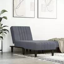Sofa Poilsio gultas, tamsiai pilkos spalvos, aksomas