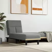 Sofa Poilsio gultas, tamsiai pilkos spalvos, audinys
