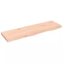 Sieninė lentyna, 100x30x(2-4) cm, neapdorotas ąžuolo masyvas