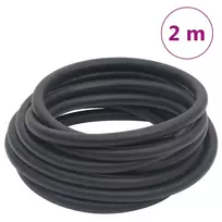 Hibridinė oro žarna, juodos spalvos, 0,6", 2m, guma ir PVC