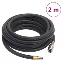 Hibridinė oro žarna, juodos spalvos, 0,6", 2m, guma ir PVC