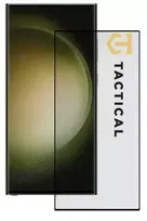 Tactical apsauginis stiklas Shield 5D skirtas Samsung Galaxy S23 Ultra su juodos spalvos krašteliu