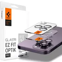 Spigen Glass EZ Fit Optik Pro 2 Pack, deep violetinė – Apple iPhone 14 Pro/Apple iPhone 14 Pro Max