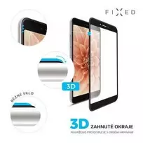 Fixed Grūdintas stiklas ochronne FIXED 3D Full-Cover Apple iPhone 6/6S/7/8/SE (2020/2022) su klejeniem na cały ekran juoda