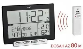 TFA Thermometer and hygrometer with wireless sensor 30.3058.01 TRINITY