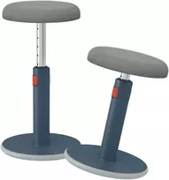 Ergonomiška kėdė Leitz Ergo Cosy, „du viename“, aksominės pilkos spalvos
