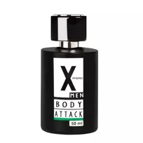 X Phero Body Attack Žalias kvepalai su feromonais vyrams 50ml