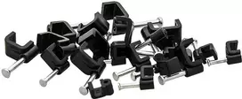 Blow Kabelio laikiklis 4/4mm juodas plokščias