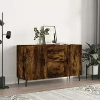 Šoninė spintelė, dūminio ąžuolo, 100x36x60cm, apdirbta mediena