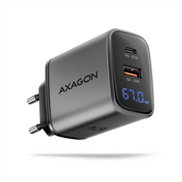 Įkroviklis AXAGON ACU-PQ67D 67W USB-A + USB-C PD3.0 PPS QC4+ SF