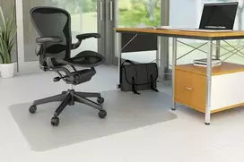 Q-Connect Q-CONNECT KĖDĖS KILIMAS, KIETOS GRINDYS, 134,6X114,3CM, T FORMA KF00192