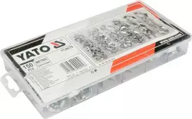 YATO drugelio formos veržlių rinkinys, metrinis, 150 vnt., mišinys