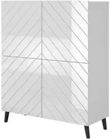 Cama Meble Knygų Lentyna - Abeto 100,5 X 40 X 121,5, Balta Blizgi
