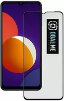 OBAL:ME 5D apsauginis stiklas telefonui Samsung Galaxy M12/A32 5G/A12/A02s Juodas