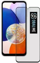 OBAL:ME 5D apsauginis stiklas telefonui Samsung Galaxy A14 5G Juodas
