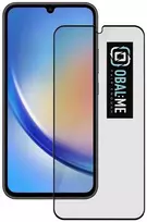 OBAL:ME 5D apsauginis stiklas telefonui Samsung Galaxy A34 5G Juodas
