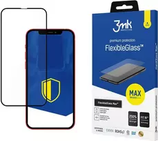 3MK FlexibleGlass Max Samsung Galaxy M34 M346 5G juodas, hibridinis stiklas su sustiprintais kraštais