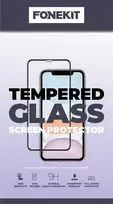 FoneKit viso dangčio grūdintas stiklas, iPhone 15 Pro