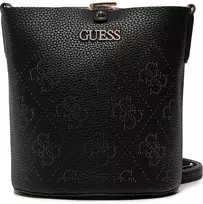 Guess, Amara, poliesterio, tekstilinė rankinė, 4G logotipas, Juodas, HWSG8493010, 22 x 20,5 x 14 cm