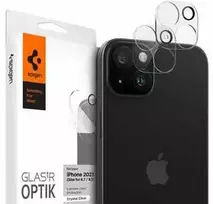 Spigen Glass tR Optik 2 Pack, crystal clear – Apple iPhone 15/15 Plus/14/14 Plus