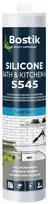 Silikonas Bostik S545 SILICONE BATH & KITCHEN N, 300ml (skaidrus/bespalvis)