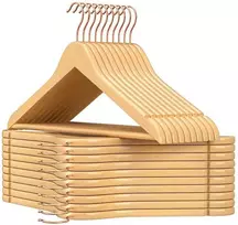 Songmics 20 medinių kabyklų rinkinys