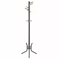 Songmics Drabužių kabykla su kabliukais RCR028B01, juoda