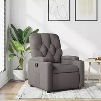 Fotelis Atlošiamas krėslas, taupe spalvos, audinys