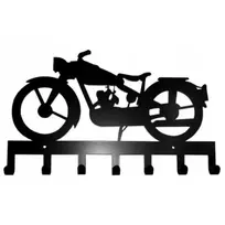 Kabykla rūbams ir raktams Motociklas, 40cm, juodos splavos