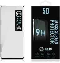 OBAL:ME 5D apsauginis stiklas telefonui Xiaomi Redmi 12 4G/5G Juodas