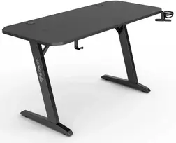 SENSE7 Nomad Basic rašomasis stalas, juodas, 140 cm x 60 cm, bazinis
