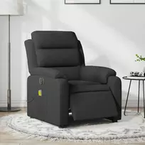 Fotelis Elektrinis atlošiamas masažinis krėslas, juodas, audinys