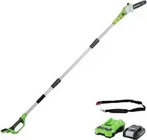 Grandininis pjūklas Aukštapjovė Greenworks G24PS20K2; 24 V; 1x2,0 Ah akum.