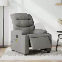 Fotelis Elektrinis atlošiamas masažinis krėslas, taupe, audinys